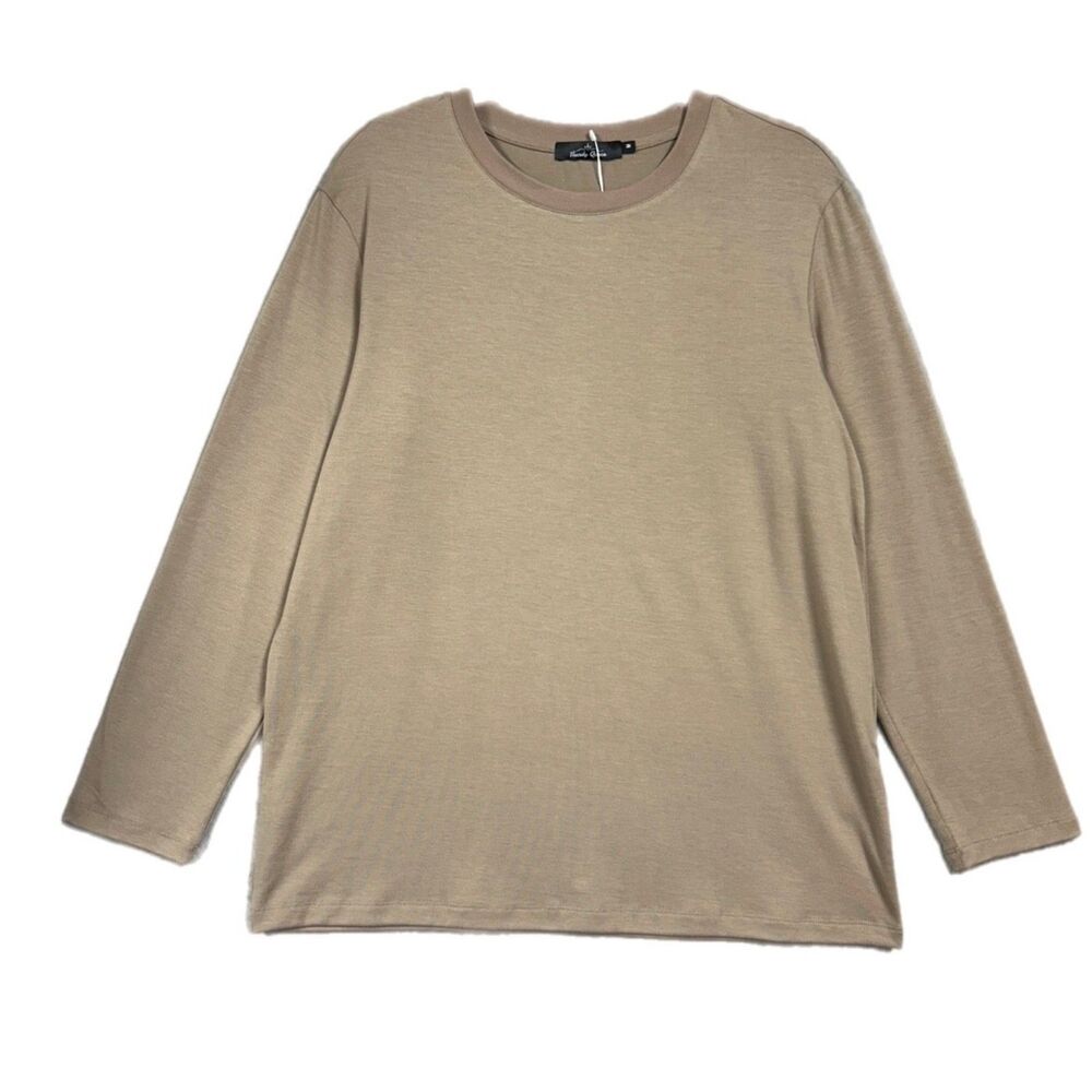 NEW Trendy Queen Basic Long Sleeve Sz M Tan